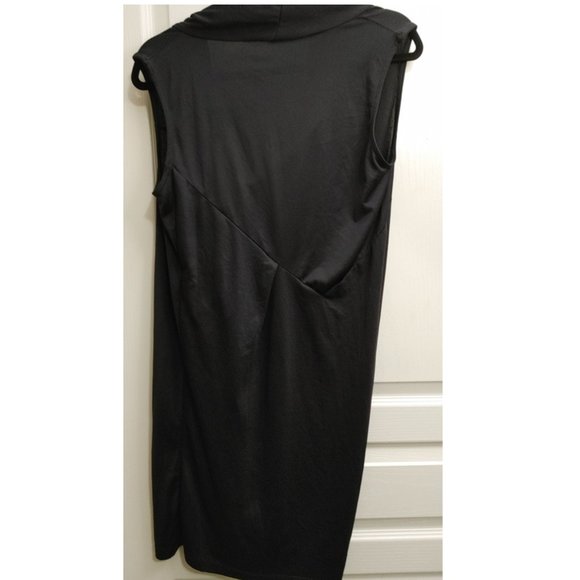 VERO MODA DRAPEY SLEEVELESS BLACK DRESS (US 8) - Picture 4 of 4